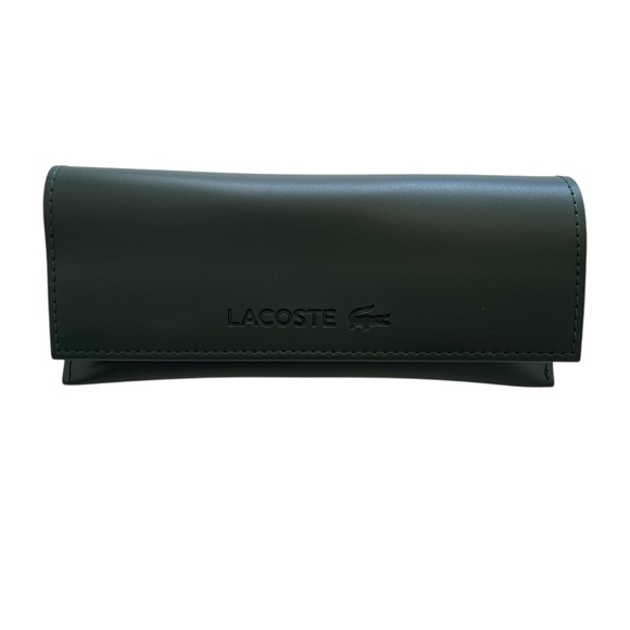 Lacoste Sunglasses in Matte Black Frame and Green Highlights - Picture 12 of 12